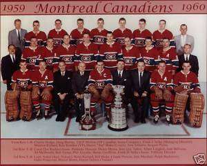 Montreal Canadiens 1959 60 Championship Team Photo  