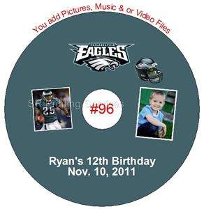 Philadelphia Eagles Birthday Invitation Favor Thank You Cards 
