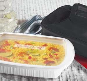   French White Anywhere 3 QT Oblong Portable 71160014244  