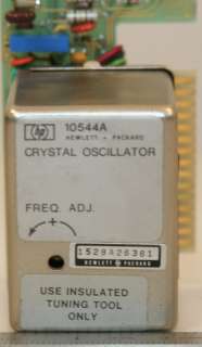 Agilent/HP 10544A Crystal Oscillator 10 MHz  