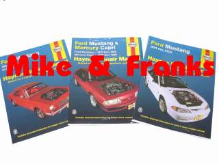 Reparaturanleitung Werkstatthandbuch Ford Mustang Alle  