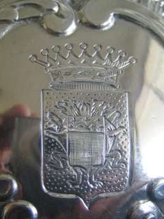 Antique FRAY French Sterling Silver Tea Pot Armorial Rococo  