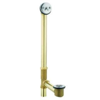 MOEN Tub Drain, Brass Tubing,Whirlpool, with Trip Lever Drain Assembly