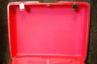 Vintage Samsonite Hot Pink Royal Traveler Luggage Train Case Suitcase 