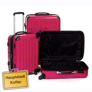 BOARDCASE Hartschalenkoffer in Magenta/Rosa/Pink Trolly Reisekoffer 