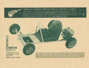 Vintage 1960 Standun Industries Rocket Kart Go Kart Ad  