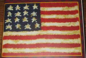 AMERICAN FLAG Latch Hook Rug Kit NEW 21 x 28 USA Patriotic 