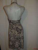 BFS12~RUBY ROX Sexy Two tone Brown Halter Dress Size M Juniors  