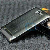 New DELUXE Hard plastic & Metal Cover Case for Samsung Galaxy Note 