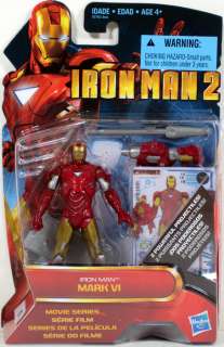 Hasbro Iron Man 2 Mark VI with 2 projectiles #10 NEW 4 Action Figure 
