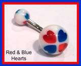 14g Hearts Belly/Navel COMPLETE Body Piercing Kit~ You Pick ~ Fast 