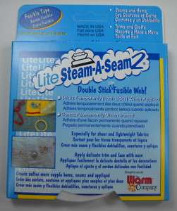Lite Steam a Seam 2 Double Stick Tape   1/2 x 20yd pkg  