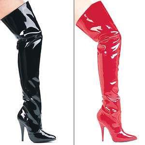 SINGLE SOLE THIGH HIGH BOOTS ~ 4 COLORS ~ SIZES 5 14  