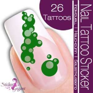 Nail Tattoo Sticker Blase / Kugel   grün  Parfümerie 