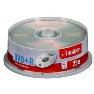 Imation DVD+R 4.7 GB 4x, 25er Spindel DVD Rohlinge  