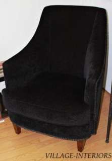   FLOOR MODEL BLACK NALA UPHOLSTERED ACCENT ARM CHAIR LOCAL PICK UP ONLY