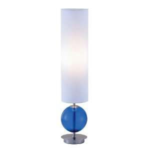  Adesso Vision Table Lamp, Cobalt/Satin Steel