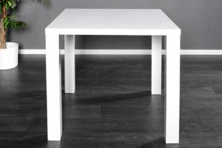 Küchentisch Esstisch Lucente Hochglanz Tisch 80x80 weiß  