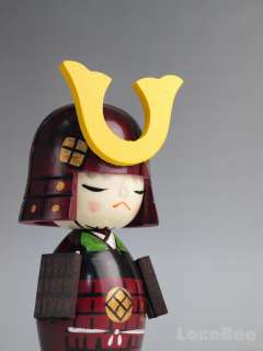 Japanese Samurai Kokeshi Doll Dolls / Bushi by Chie  