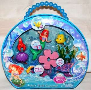   Disney Princess ARIEL Mini Doll Set BATH CARRYALL Polly Pocket 