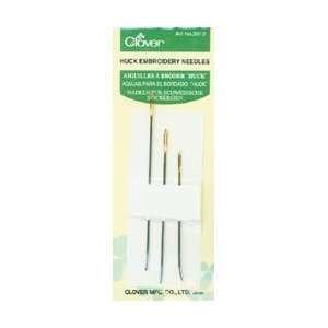  Clover Huck Embroidery Needles 3/Pkg 2012; 12 Items/Order 