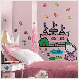   HELLO KITTY CHATEAU Décoration Murale GIGA STICKERS