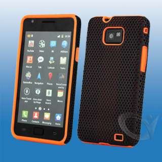 For Samsung Galaxy S2 i9100 Mesh Silicone Combo Case Cover with Screen 