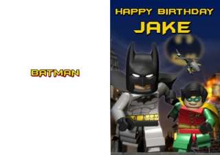 PERSONALISED LEGO BATMAN BIRTHDAY CARD  