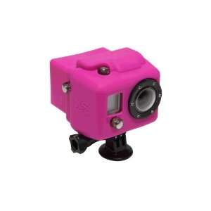  Pink Hooded Silicone Cover for GoPro HD