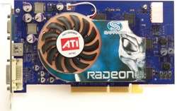 Sapphire Radeon X800 PRO Grafikkarte 256MB GDDR3 Ram, AGP8X VGA DVI I 
