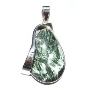  Genuine Seraphinite and Sterling Silver Medium Inspiration 