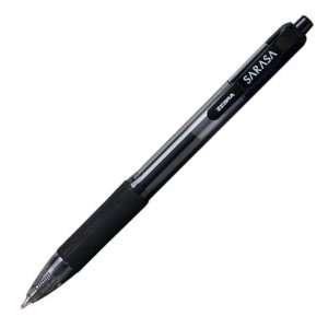  Sarasa Gel Retr Roller Ball Pen, Black Ink, Bold, 1.0 mm 