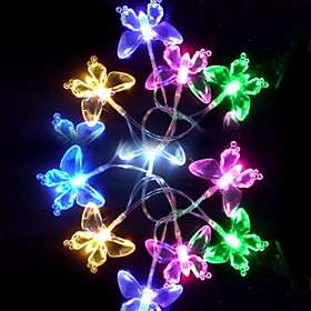US$ 16.49   32 LEDs Colorful Butterfly Light String(CIS 84110), Free 