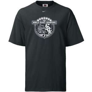 Nike Chicago White Sox 2005 World Series Champions Black T shirt 