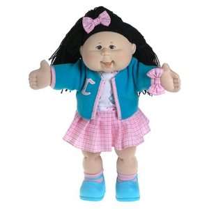  Cabbage Patch Kids 16 Doll Black Hair Girl   Blue School 