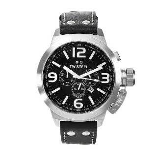  TW Steel Canteen 45mm Black Dial Chronograph Mens Watch 