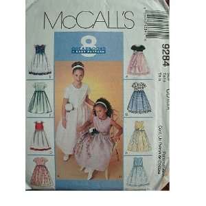   DRESS WITH DOUBLE LAYER SKIRT SIZE 2 3 4 MCCALLS SEWING PATTERN #9384