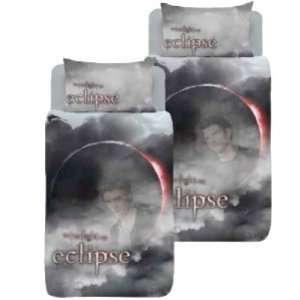 Twilight Eclipse Reversible Panel Single Bed Duvet Quilt Cover Set 