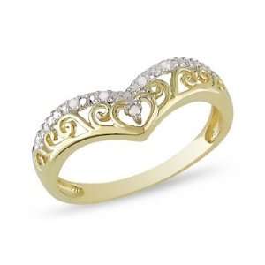  10K Yellow Gold Diamond Ring Jewelry