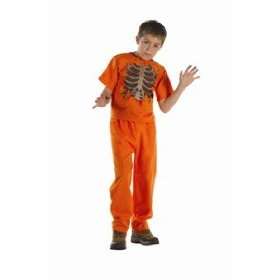  Orange Scary Convict   Child Medium Costume Toys & Games