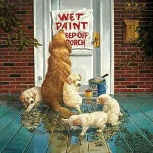  Wet Paint Golden and Pups Puzzle Toys & Games
