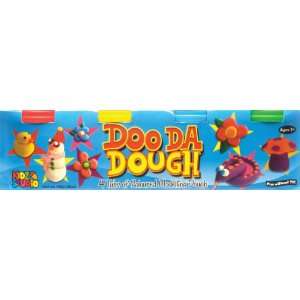  Doo Da Dough 4 Tubs/Pkg Red/Yellow/Blue/Green Office 