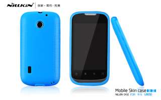 New Silicone Cover Skin Case & LCD Screen Protector For AT&T Huawei 