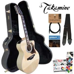  Takamine G Series EG523SC 12 Jumbo Cutaway 12 String 