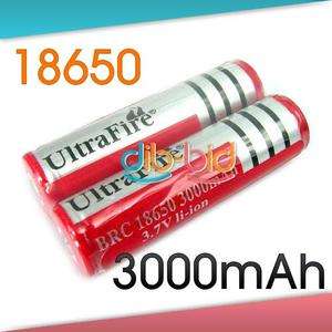 Rechargerable 18650 3000mah 3.7v Protected Battery  