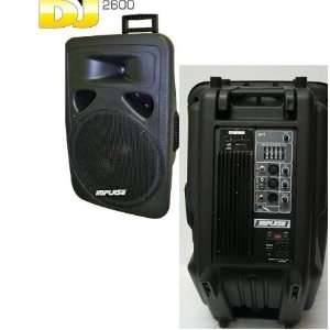 IMPULSE DJ 2600 /dj2600 2 Way PA Speaker System with 15_inch subwoofer 