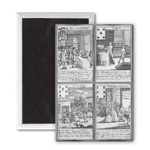 Playing Cards depicting current commercial   3x2 inch Fridge Magnet 