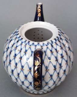 Lomonosov Porcelain Teapot Cobalt Net 3 cups  