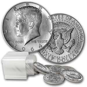  $10 1964 Kennedy Halves   90 Silver 20 Coin Roll (Avg 
