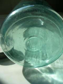   Glass Ball Mason AQUAMARINE Mason Jar 2 Quart ZINC LID  